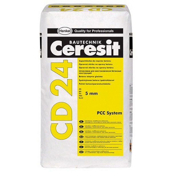 Шпатлевка для бетона Ceresit CD 24/25